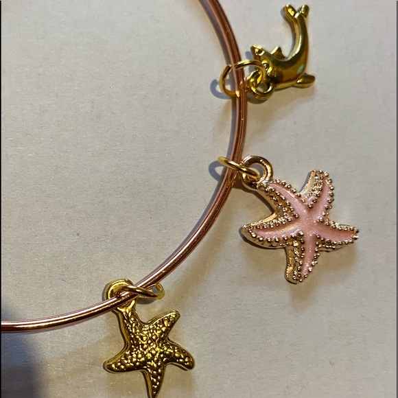 “Pink Mermaid” Rose Gold Expandable Bracelet - Picture 3 of 3